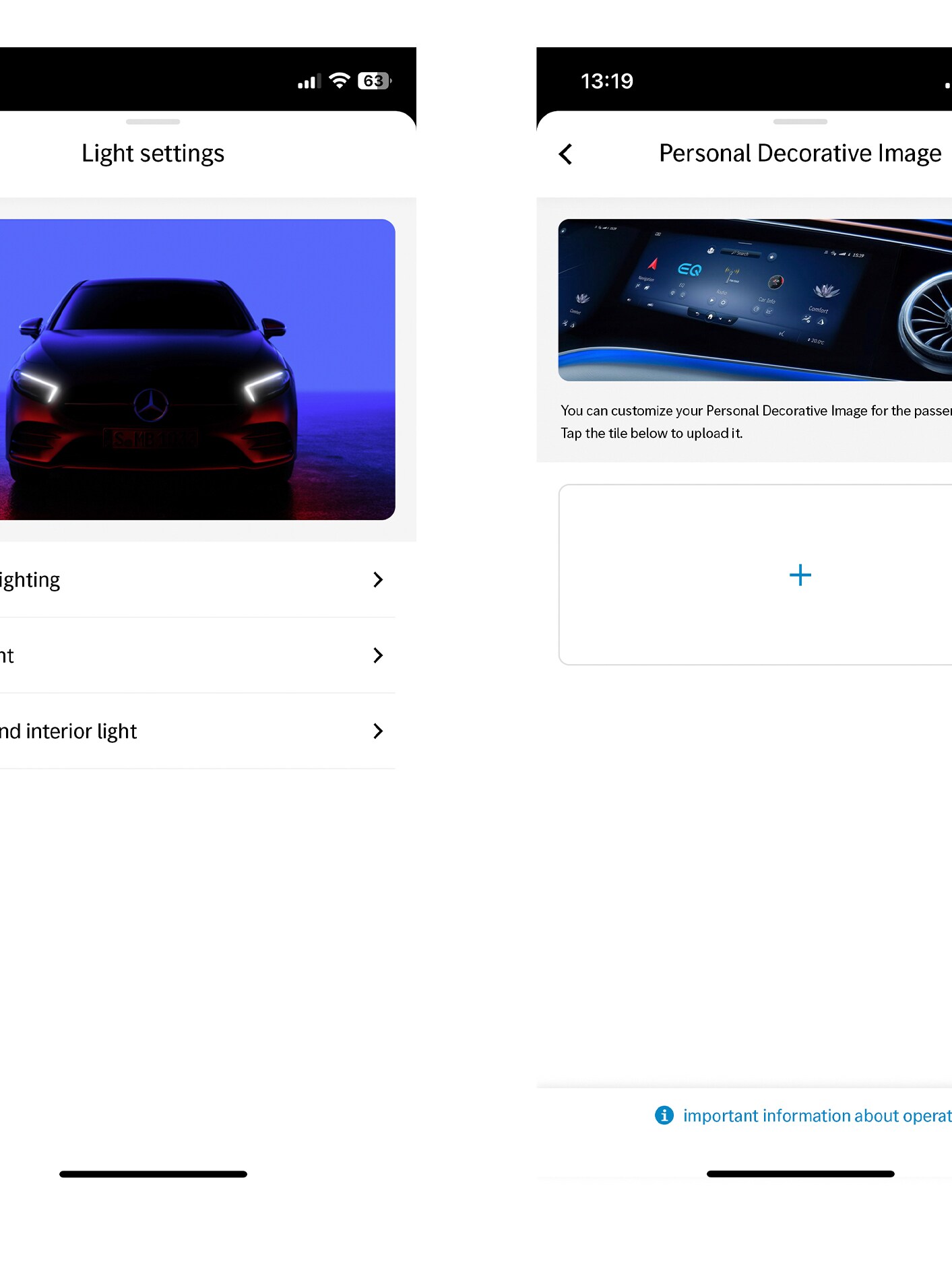 Az MBUX multimédia-rendszer kijelzőjén a Személyre szabás Digitális extrafelszereltséggel egyéni profilt hoznak létre.