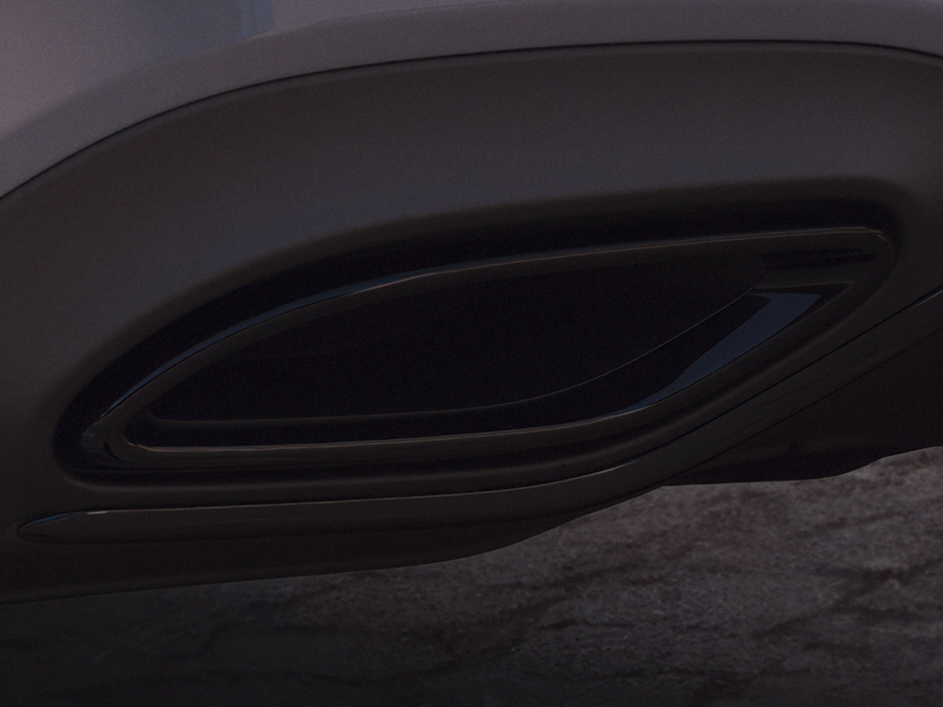 A Mercedes-Benz Special Edition külső megjelenésének fekete elemei.