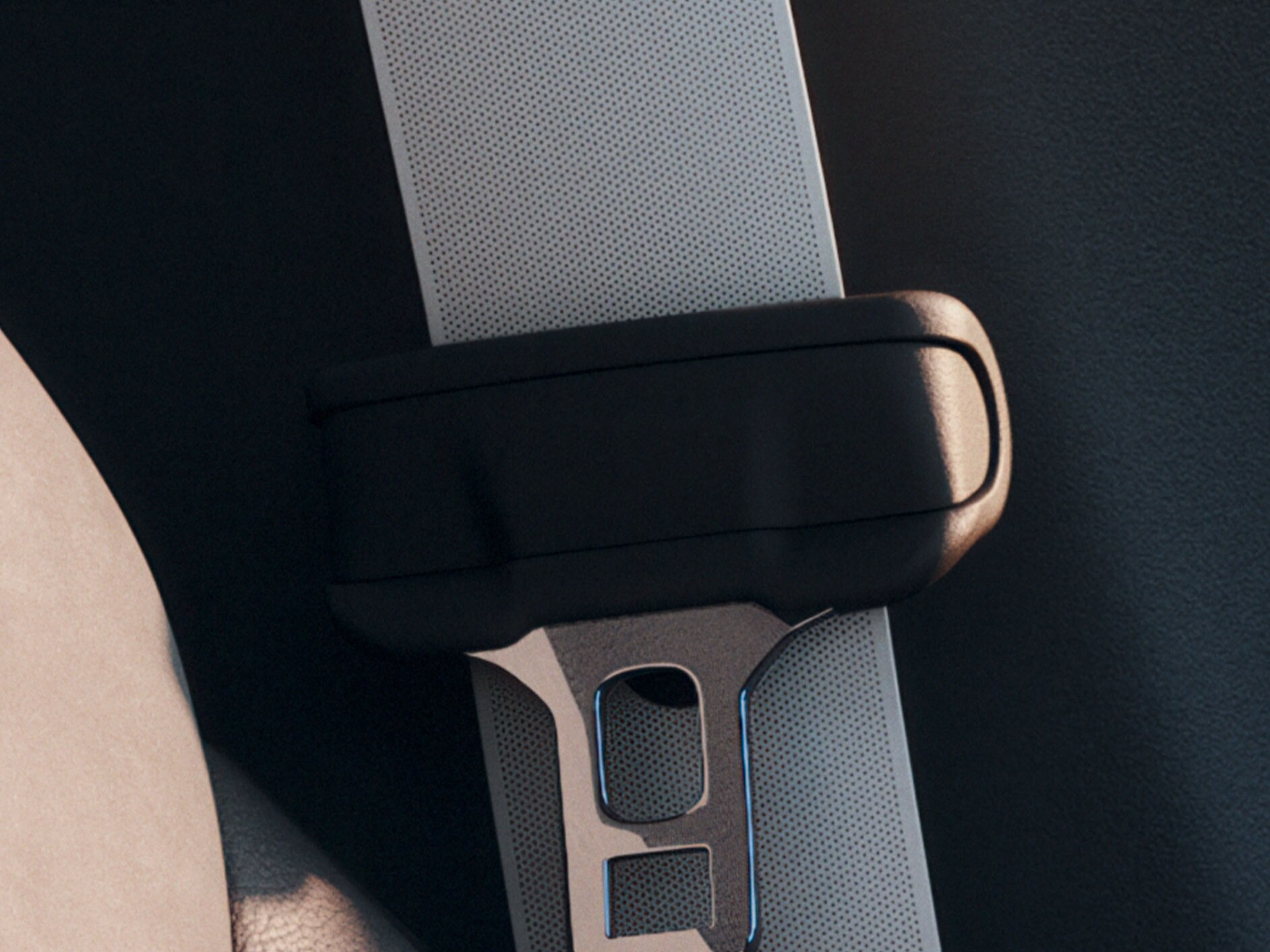 A Mercedes-Benz Special Edition belső terének szürke elemei.