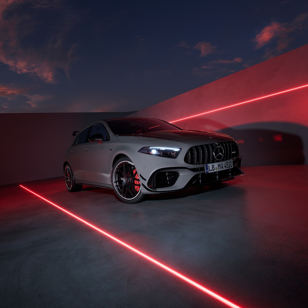 A Mercedes-AMG A-osztály AMG Design Plus csomaggal.