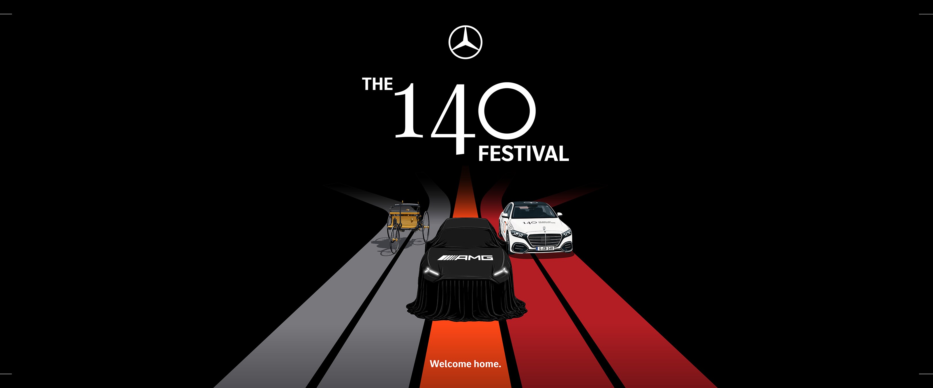 A THE 140 FESTIVAL rendezvényt ábrázoló illusztráció.