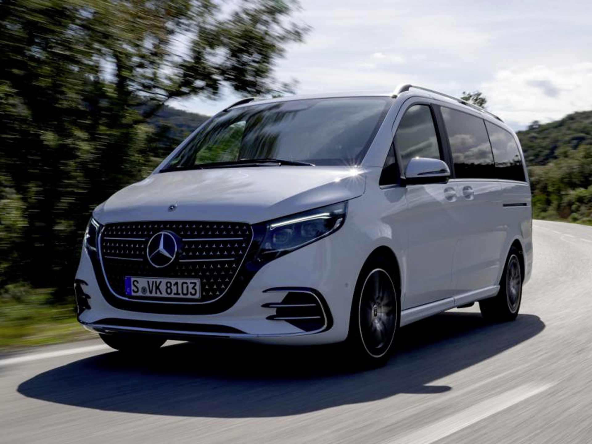 V-osztály | 7 üléses autók és buszlimuzinok | Mercedes-Benz A Mercedes-Benz V-osztály külső megjelenése.