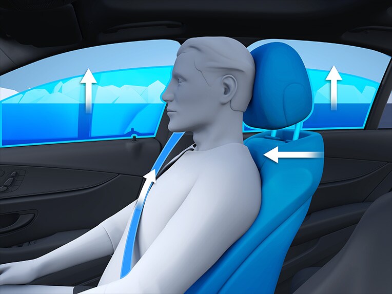 A PRE-SAFE® rendszerrel felszerelt Mercedes-Benz C-osztály limuzin.