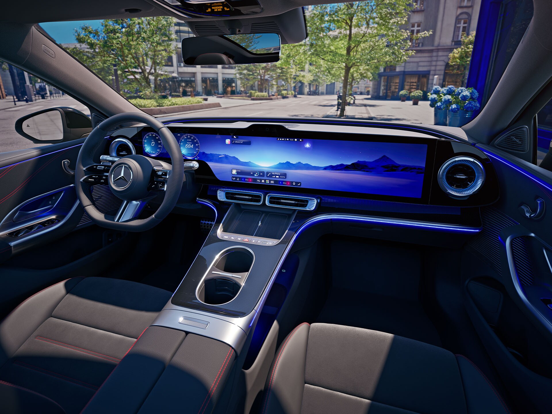 Az új elektromos Mercedes-Benz C-osztály.