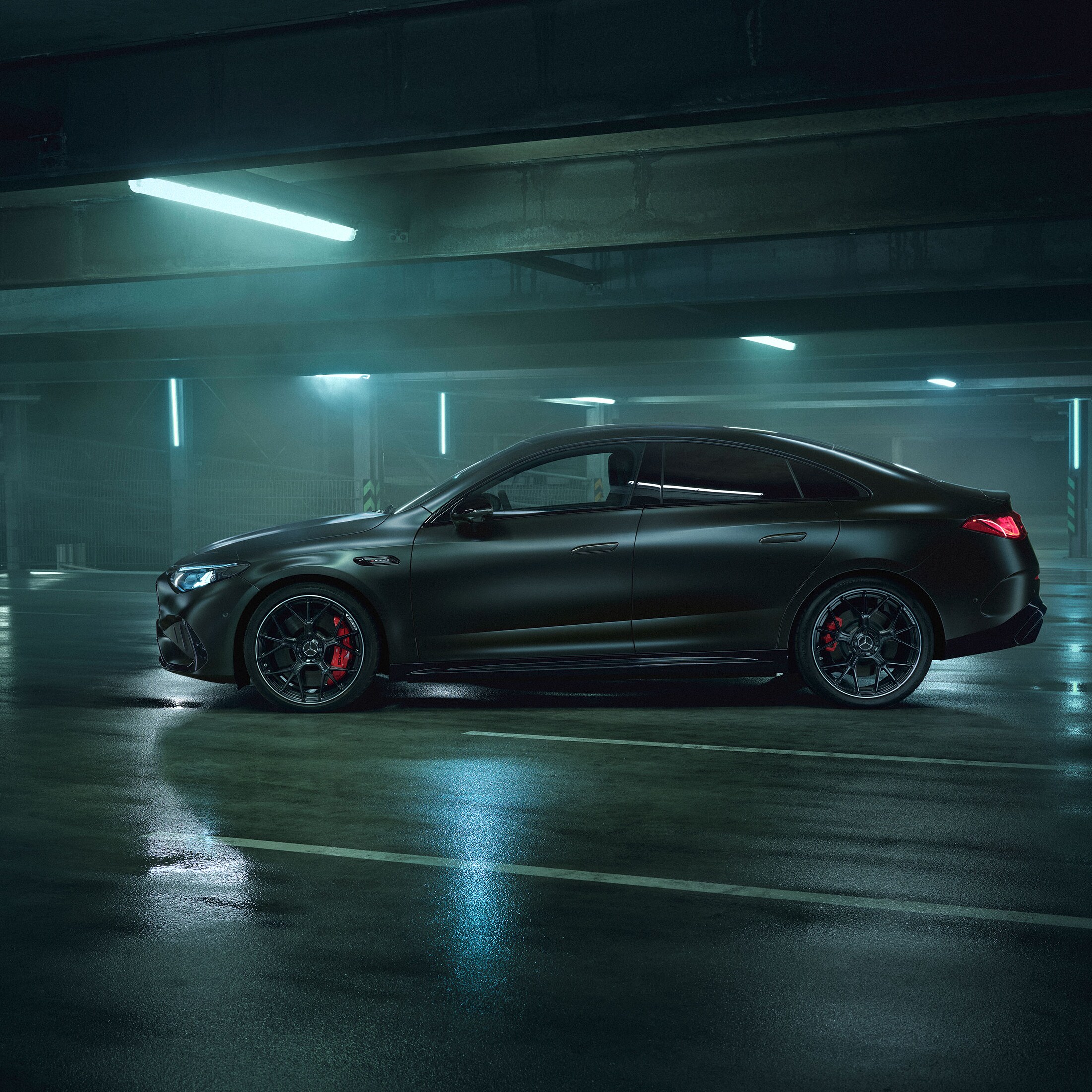 Az új Mercedes-AMG CLA 45 electric 4MATIC+ külső megjelenése.