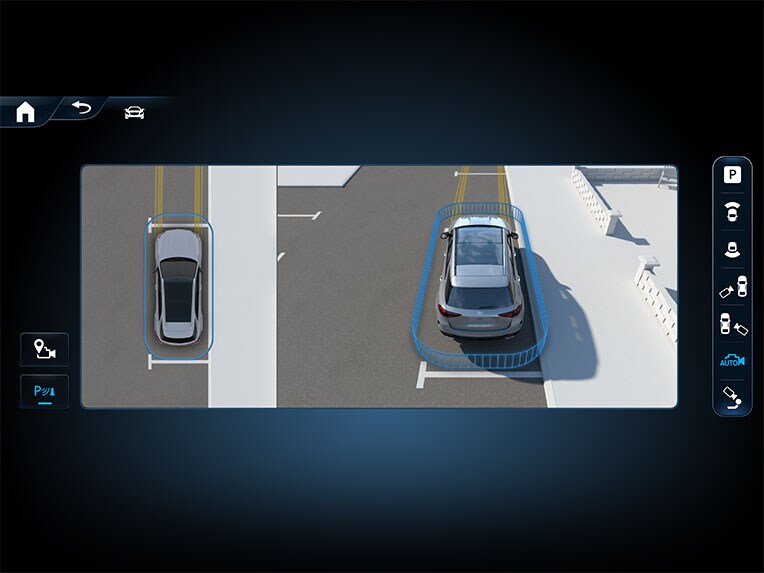 A 360°-os kamerával ellátott Parkoló csomag az új Mercedes-Benz CLE Coupé lususautóban.