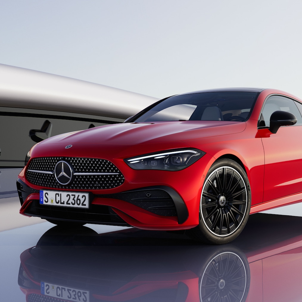 Az új CLE Coupé elölnézetben.