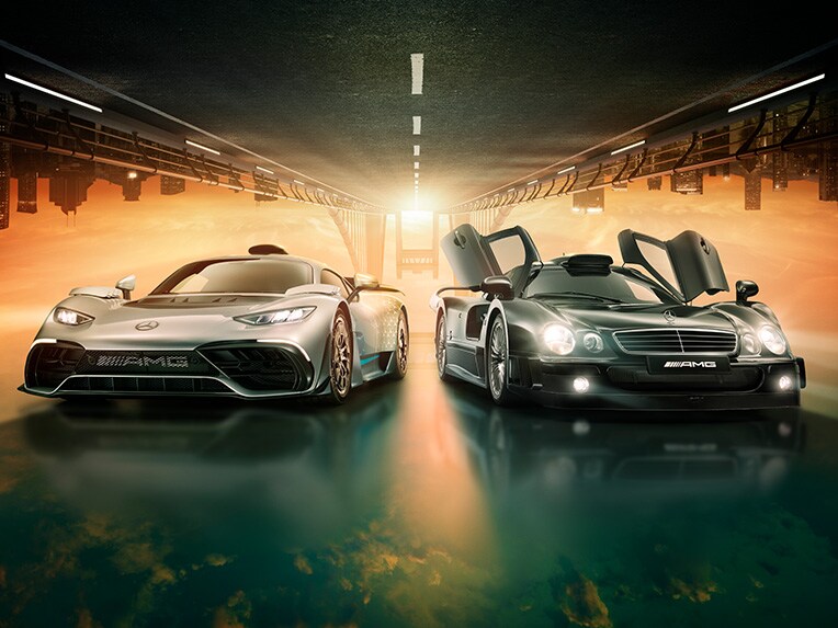 Mercedes-AMG SL Roadsterek csoportja.