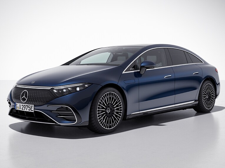 A Mercedes-Benz EQS limuzin AMG Line felszereltséggel.