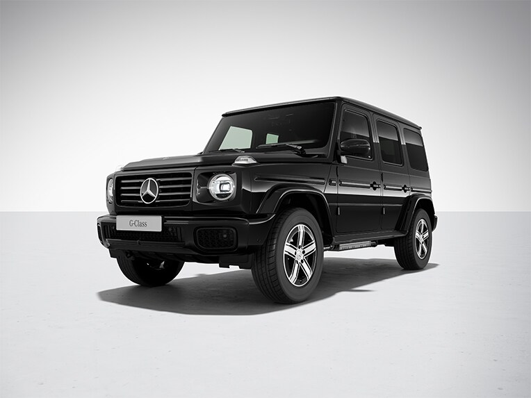 A Mercedes-Benz G-osztály alapfelszereltség külső felszereltséggel.