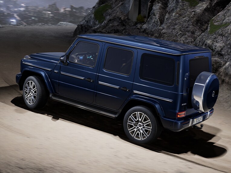 A Mercedes-Benz G-osztály állandó összkerékhajtása.