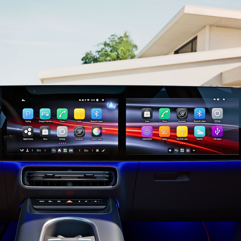 Az MB.OS az új, elektromos GLB-ben.