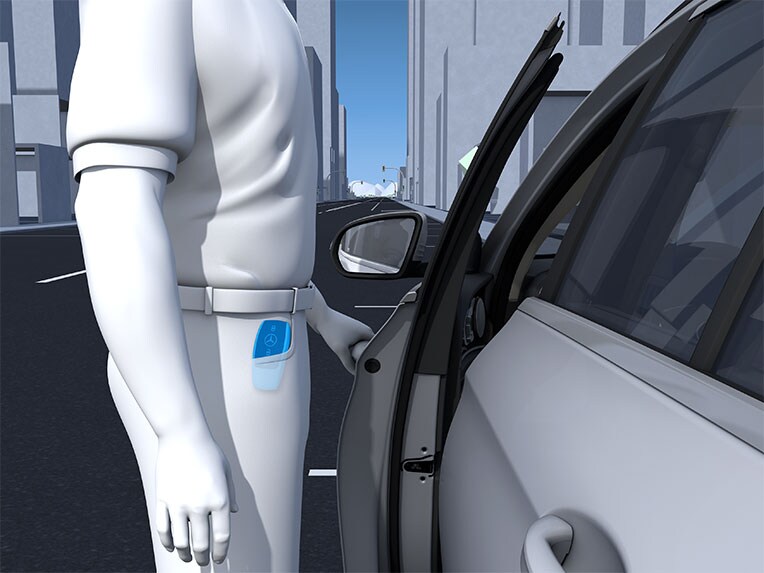 A KEYLESS-GO a Mercedes-Bez GLC Coupé-ban.