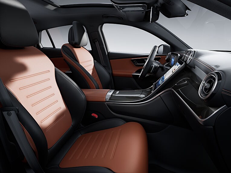A Mercedes-Benz GLC Coupé AMG Line felszereltségcsomaggal.