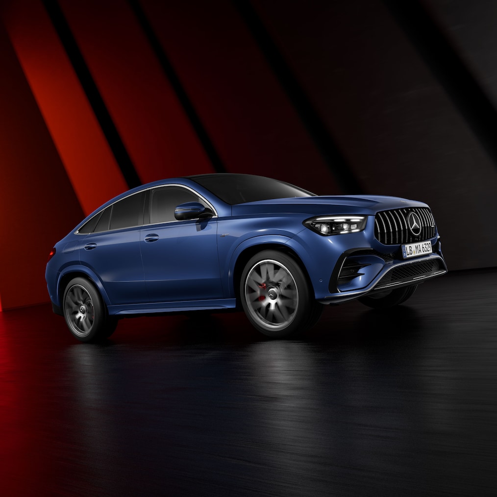 A Mercedes-AMG GLE Coupé dinamikus nézete.