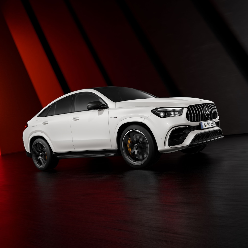 A Mercedes-AMG GLE Coupé dinamikus nézete.