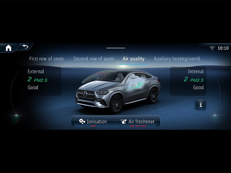Az új Mercedes-Benz GLE Coupé ENERGIZING AIR CONTROL rendszere.