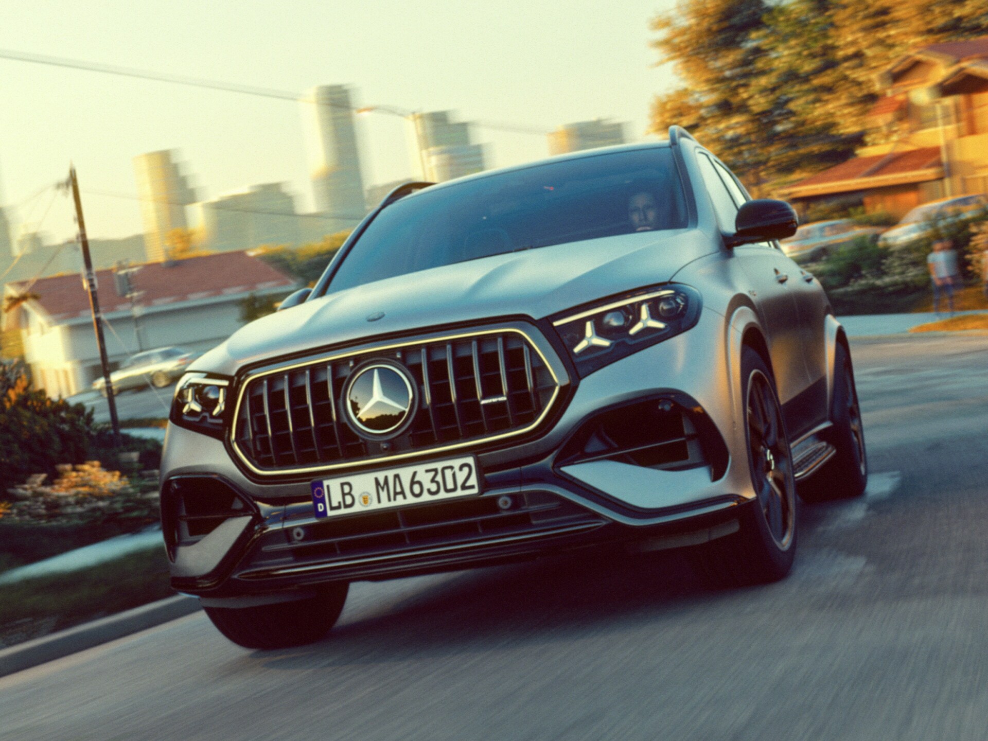 A Mercedes-AMG GLE 63 S SUV új elülső kialakítása.