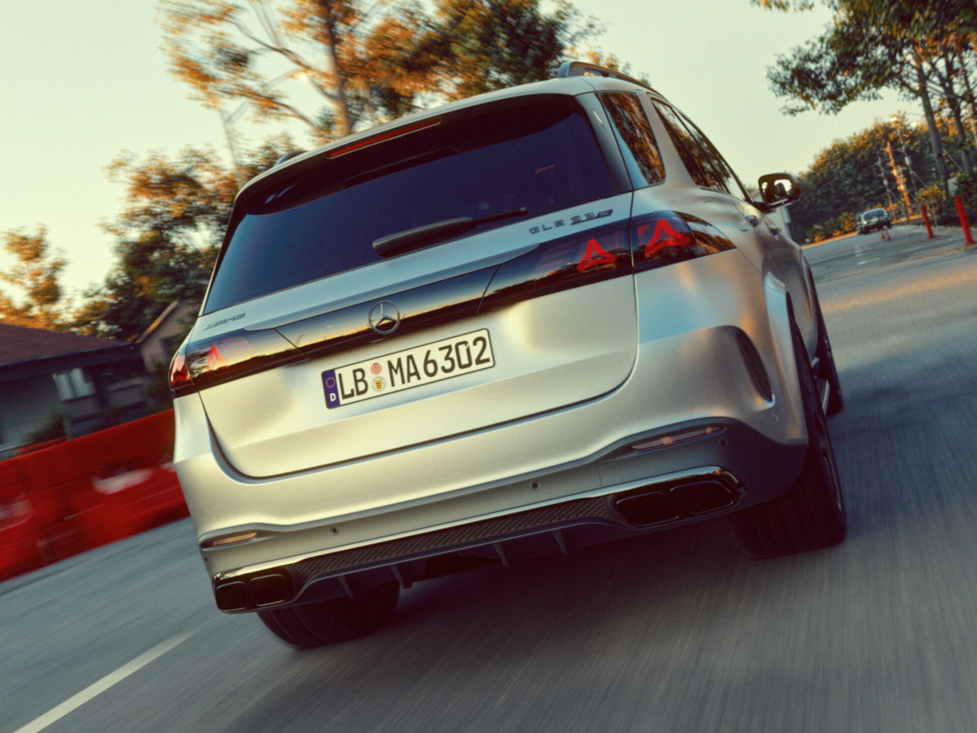 A Mercedes-AMG GLE 63 S SUV új hátsó kialakítása.