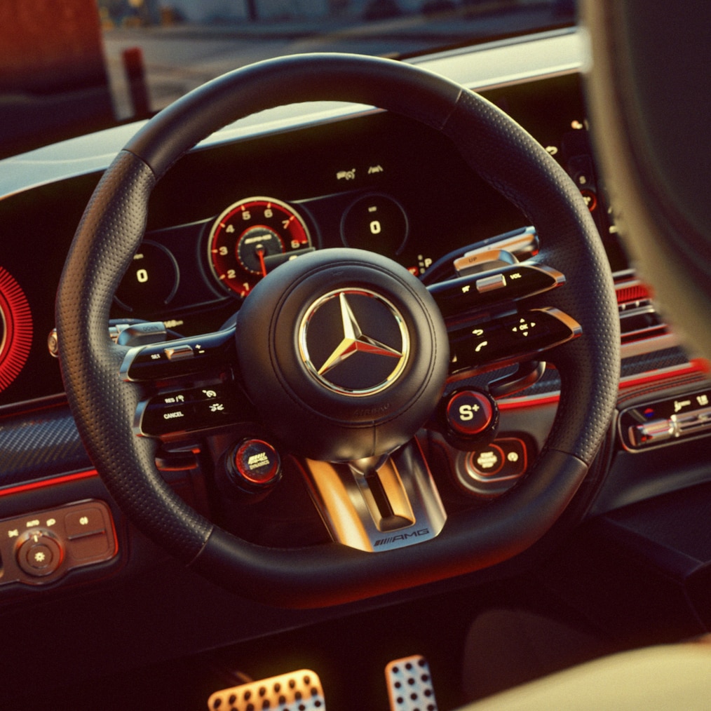 A Mercedes-AMG GLE 63 kormánykereke.