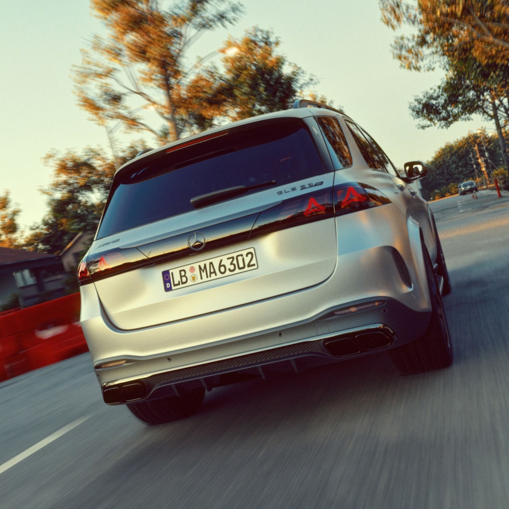 A Mercedes-AMG GLE 63 AMG kipufogóvégei.