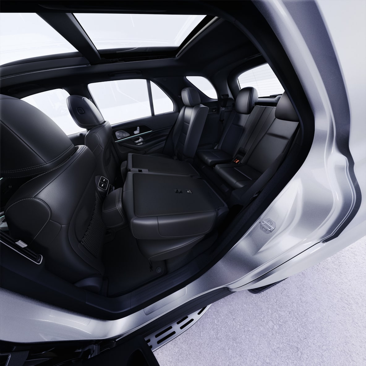 A Mercedes-Benz GLE belső tere.