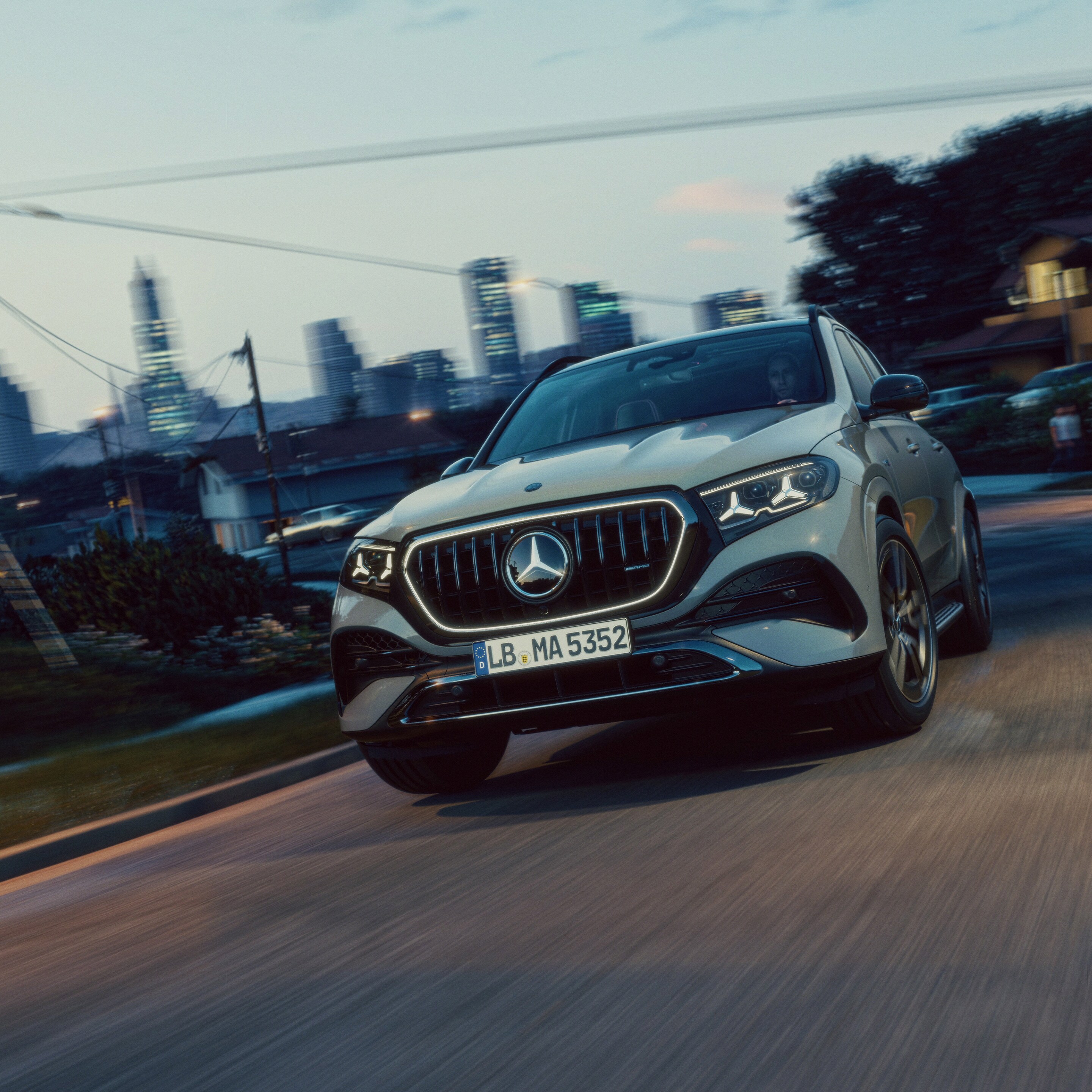 Az új Mercedes-AMG GLE elölnézetben.