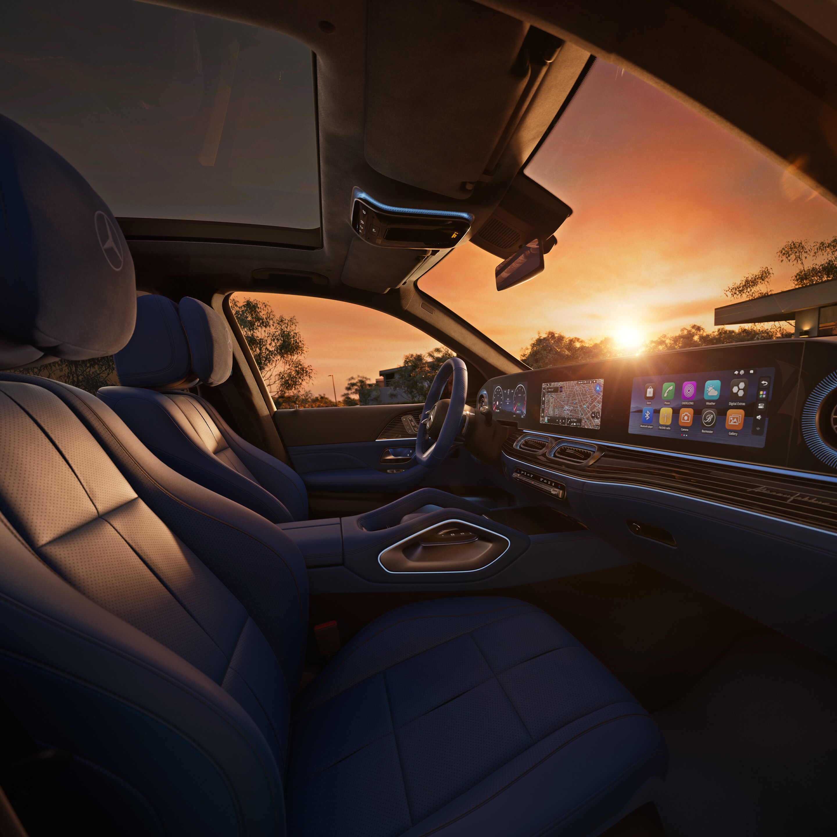 Az új GLE belső tere.