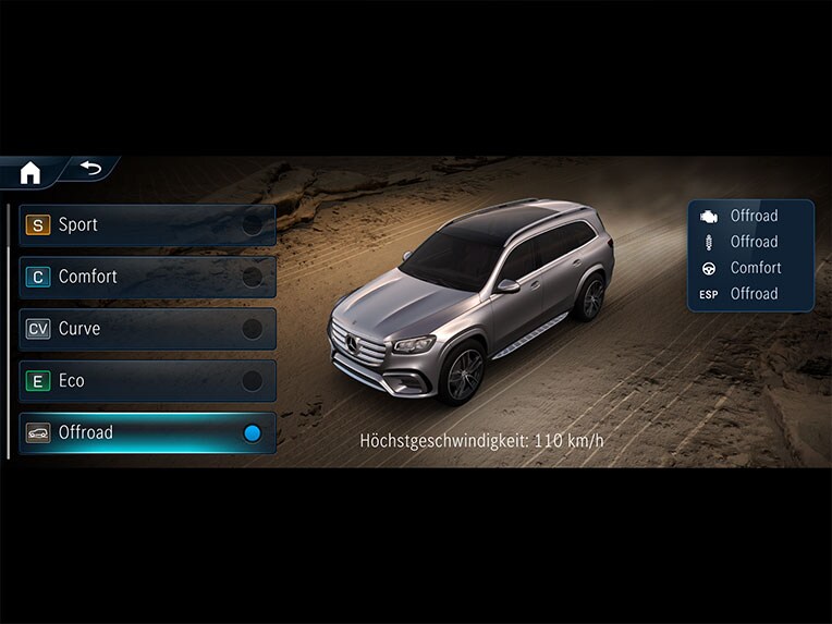 DYNAMIC SELECT az új Mercedes-Benz GLS-ben.