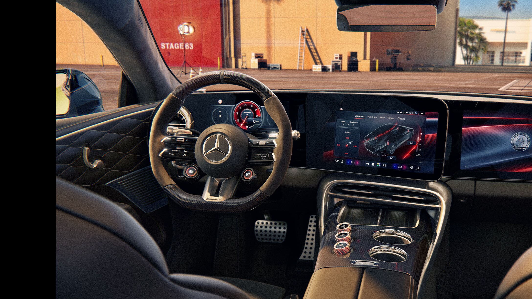 A Mercedes-AMG műszerfala.
