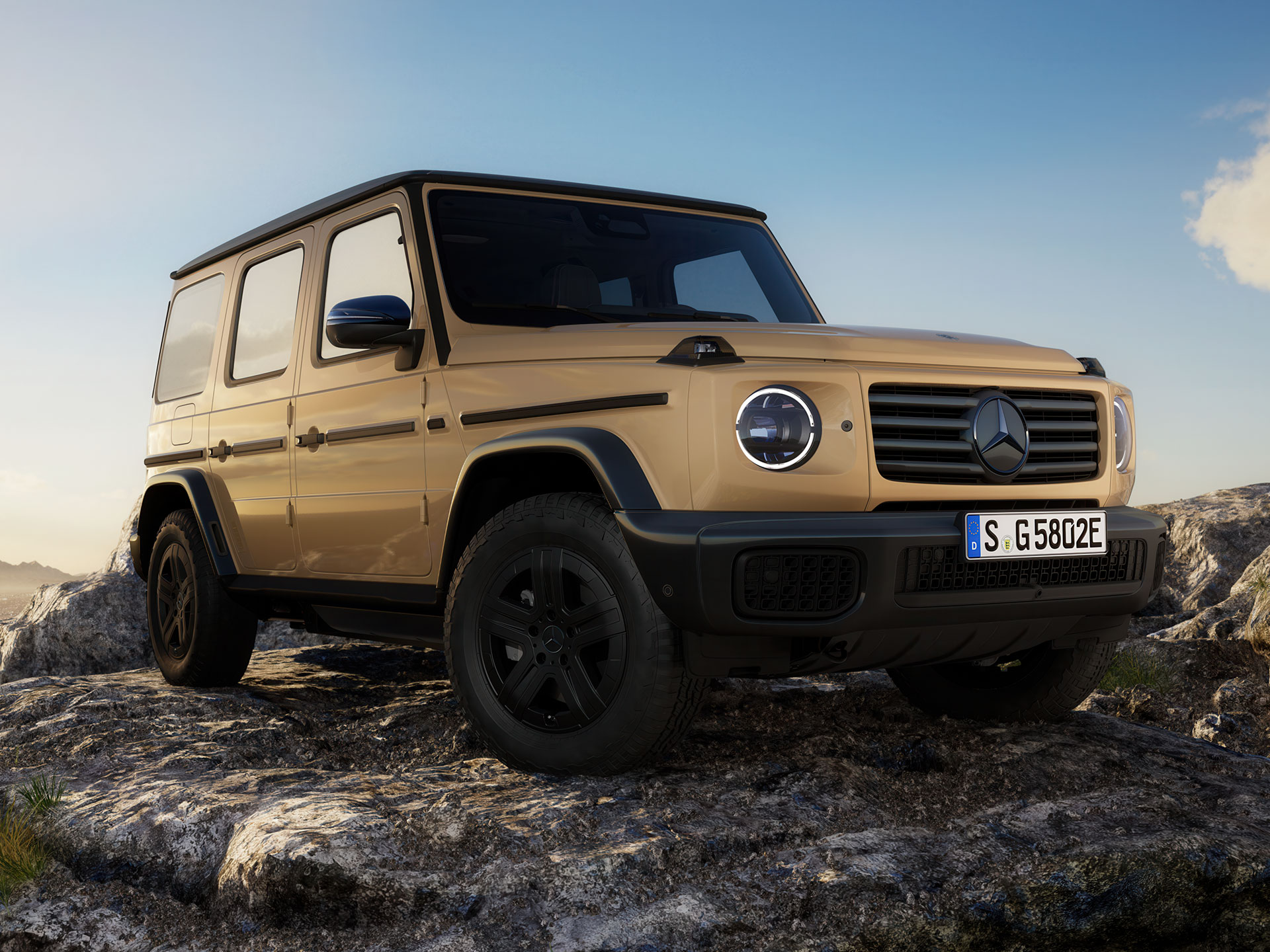G 580 EQ technológiával | G-osztály márkaterület | Mercedes-Benz A Mercedes-Benz G 580 EQ technológiával.