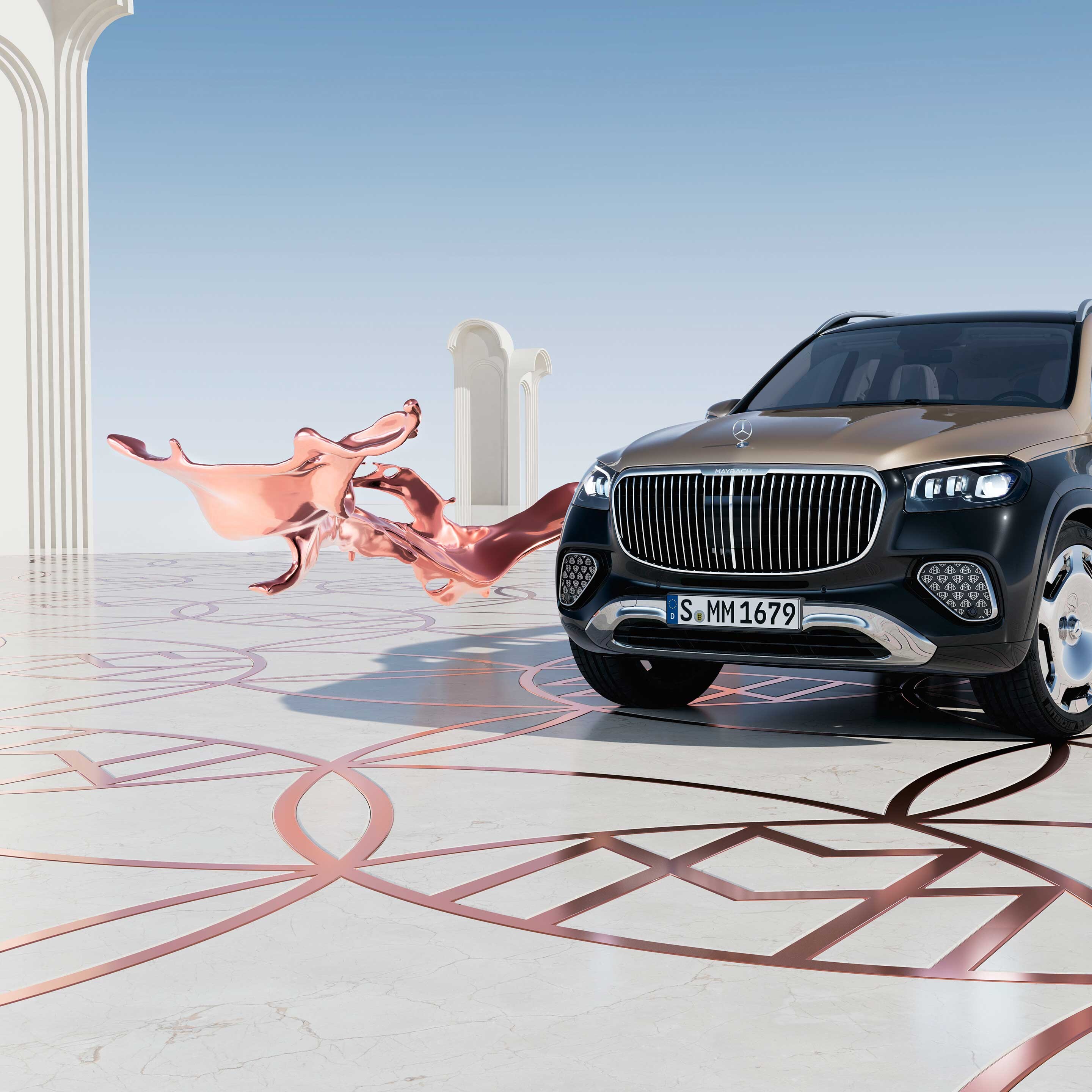 A Mercedes-Maybach GLS SUV oldalnézetben.