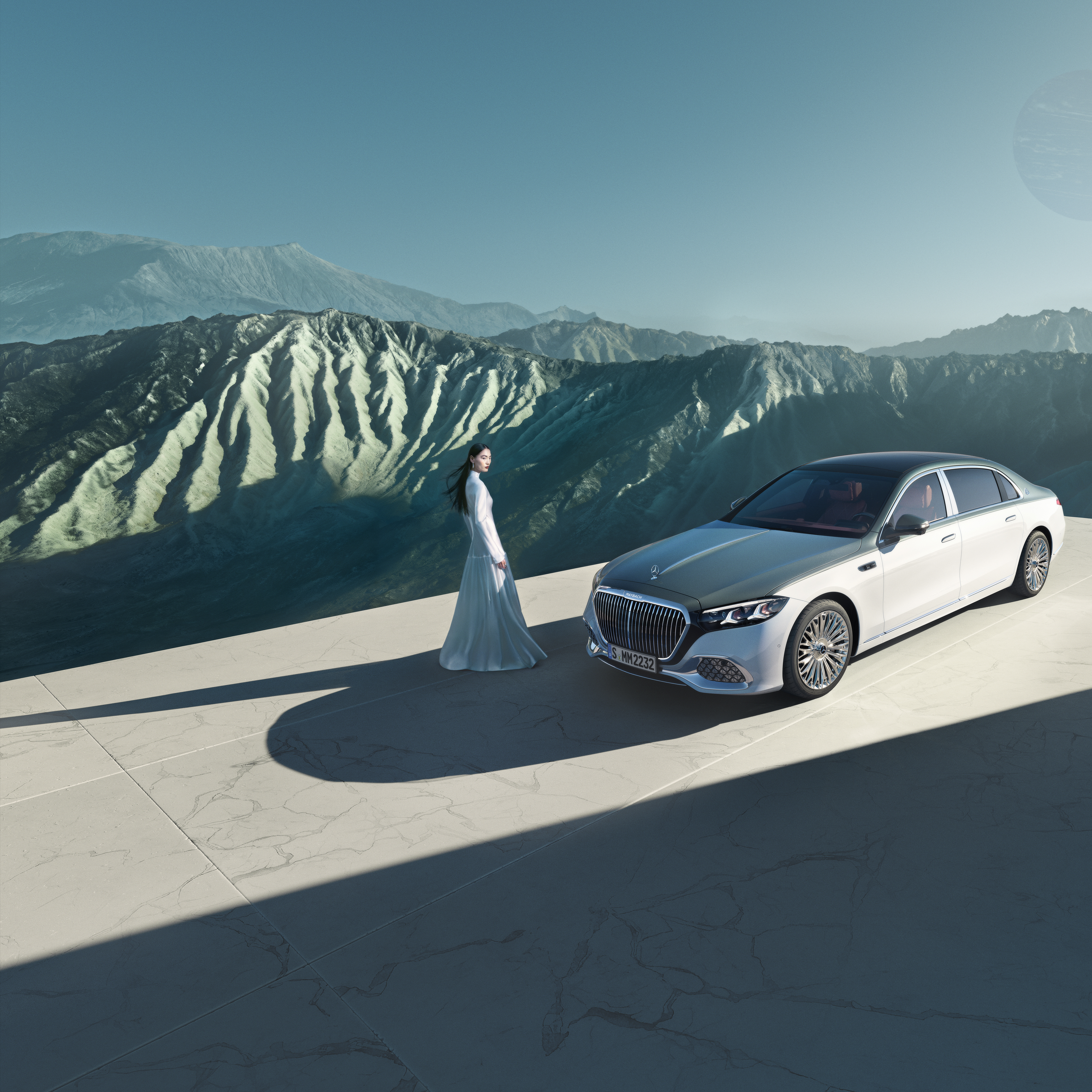 A márka | Mercedes-Maybach Mercedes-Maybach különböző nézetekben kéttónusú fényezéssel.