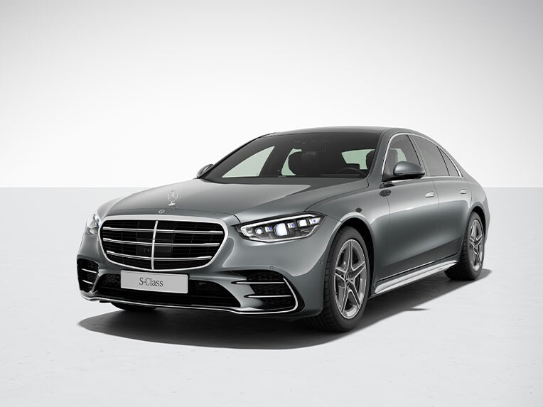 Az AMG Line felszerelteltségű Mercedes-Benz S-osztály limuzin külső megjelenése.