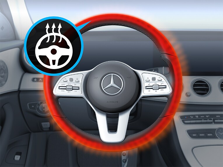 Fűthető karimájú kormánykerék a Mercedes-Maybach SL 680-ban.