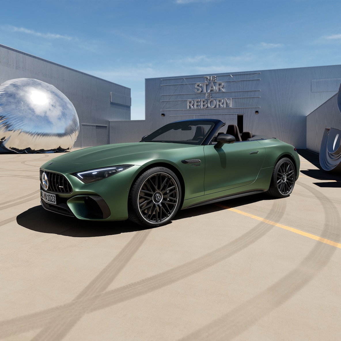 A Mercedes-AMG SL 63 S E PERFORMANCE külső oldalnézete.