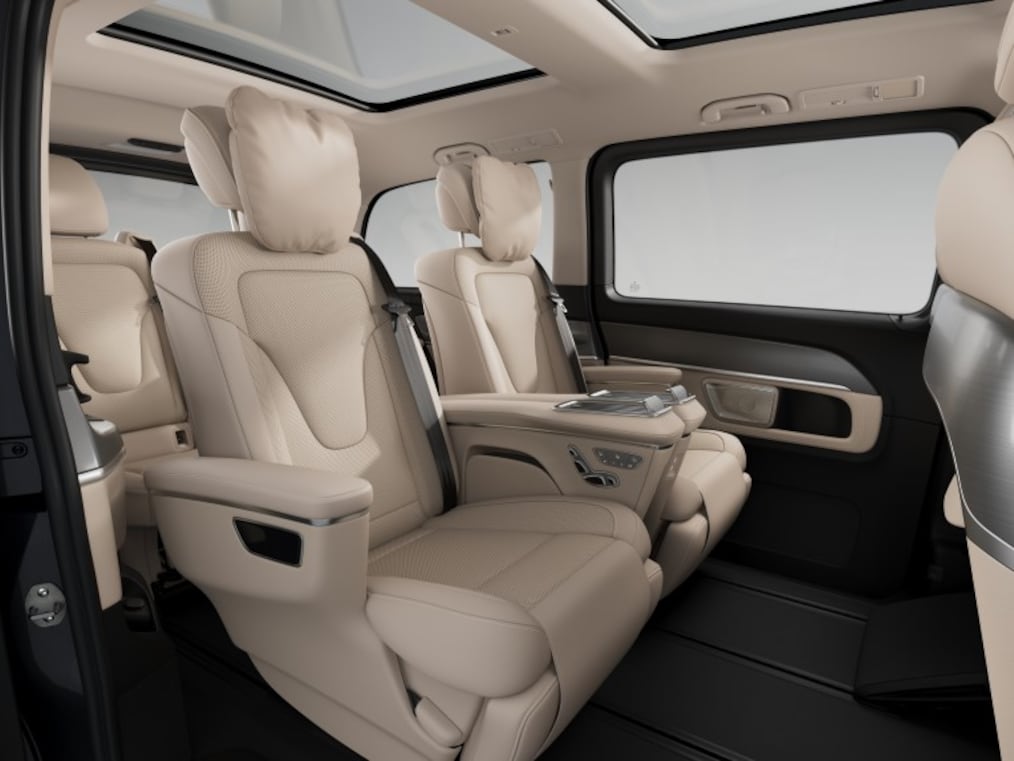 A Mercedes-Benz V-osztály luxusülései.