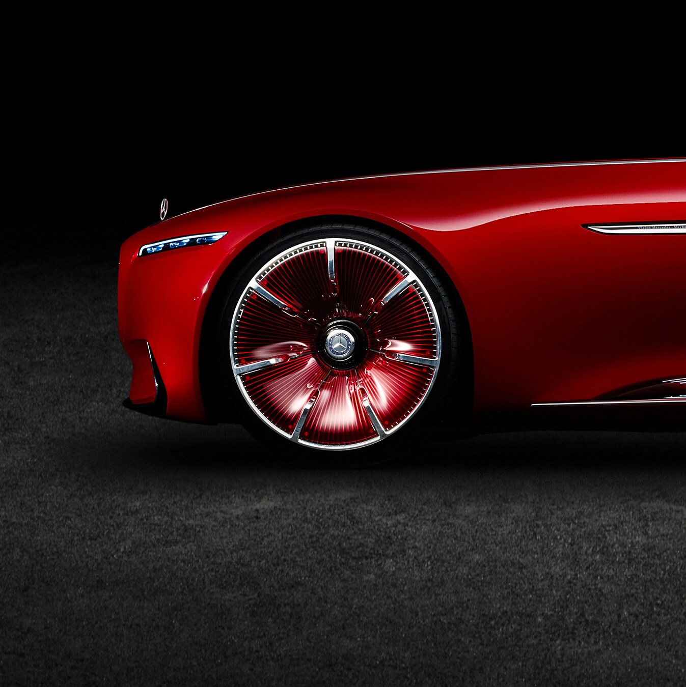 A Vision Mercedes-Maybach 6 oldalnézetben