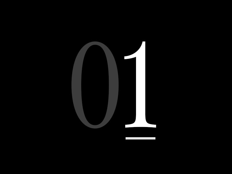 Egy nagy szám "01".
