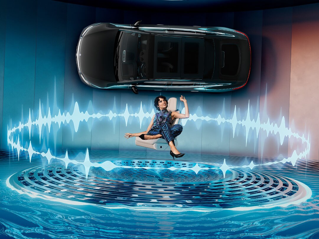 Mercedes-EQ felülnézetben.