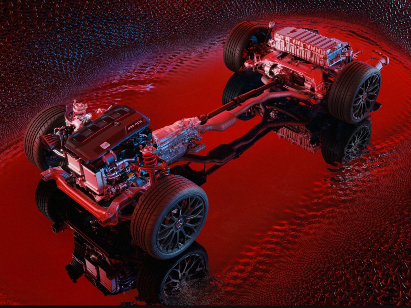 A Mercedes-AMG e-modell platform architektúrája