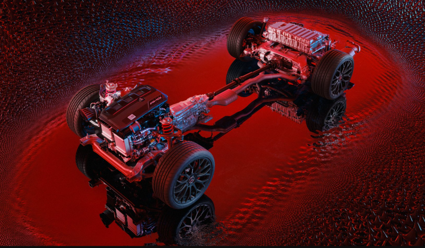 Mercedes-AMG elektromos teljesítményplatform A Mercedes-AMG e-modell platform architektúrája