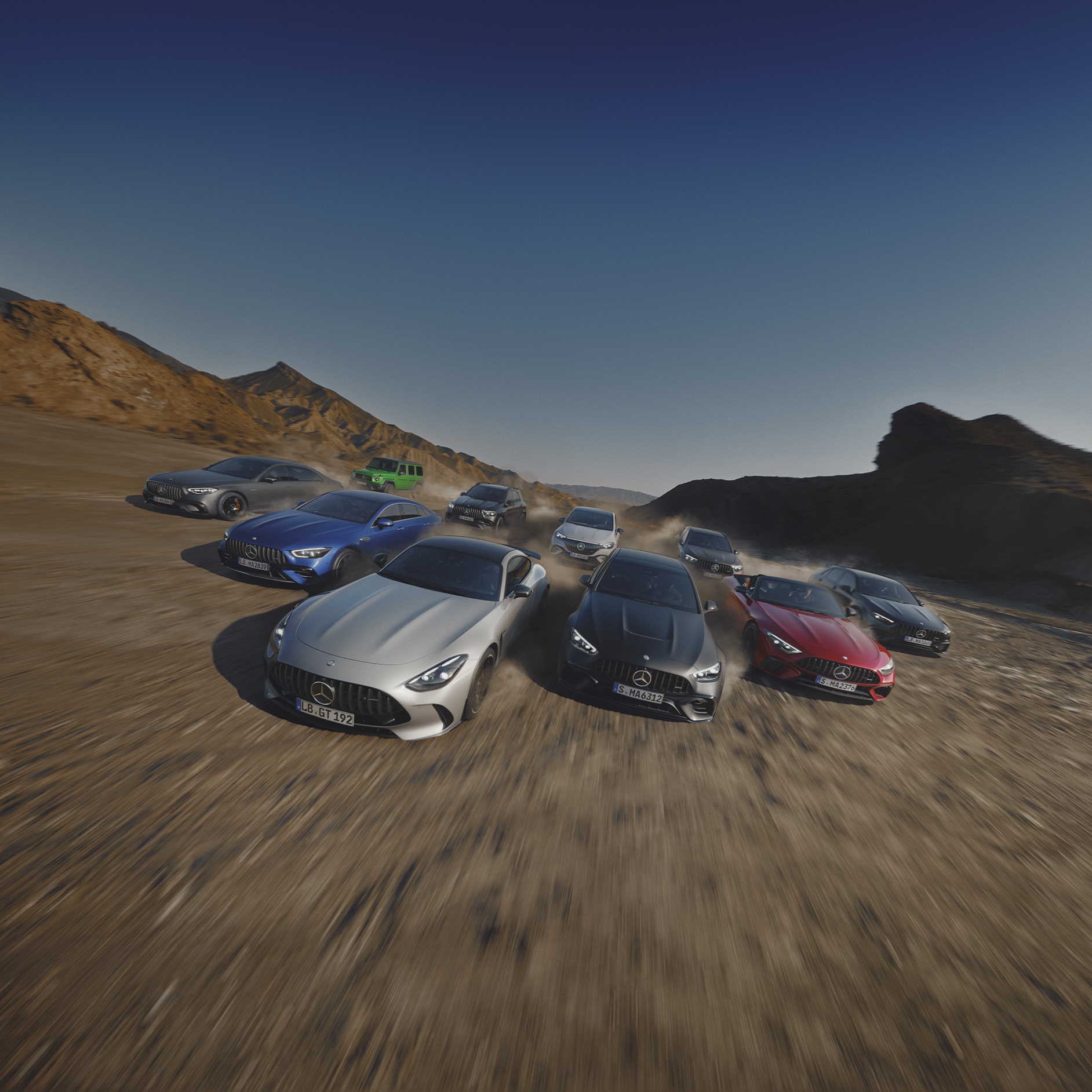 Mercedes-AMG autók csoportja. Mercedes-AMG autók csoportja.