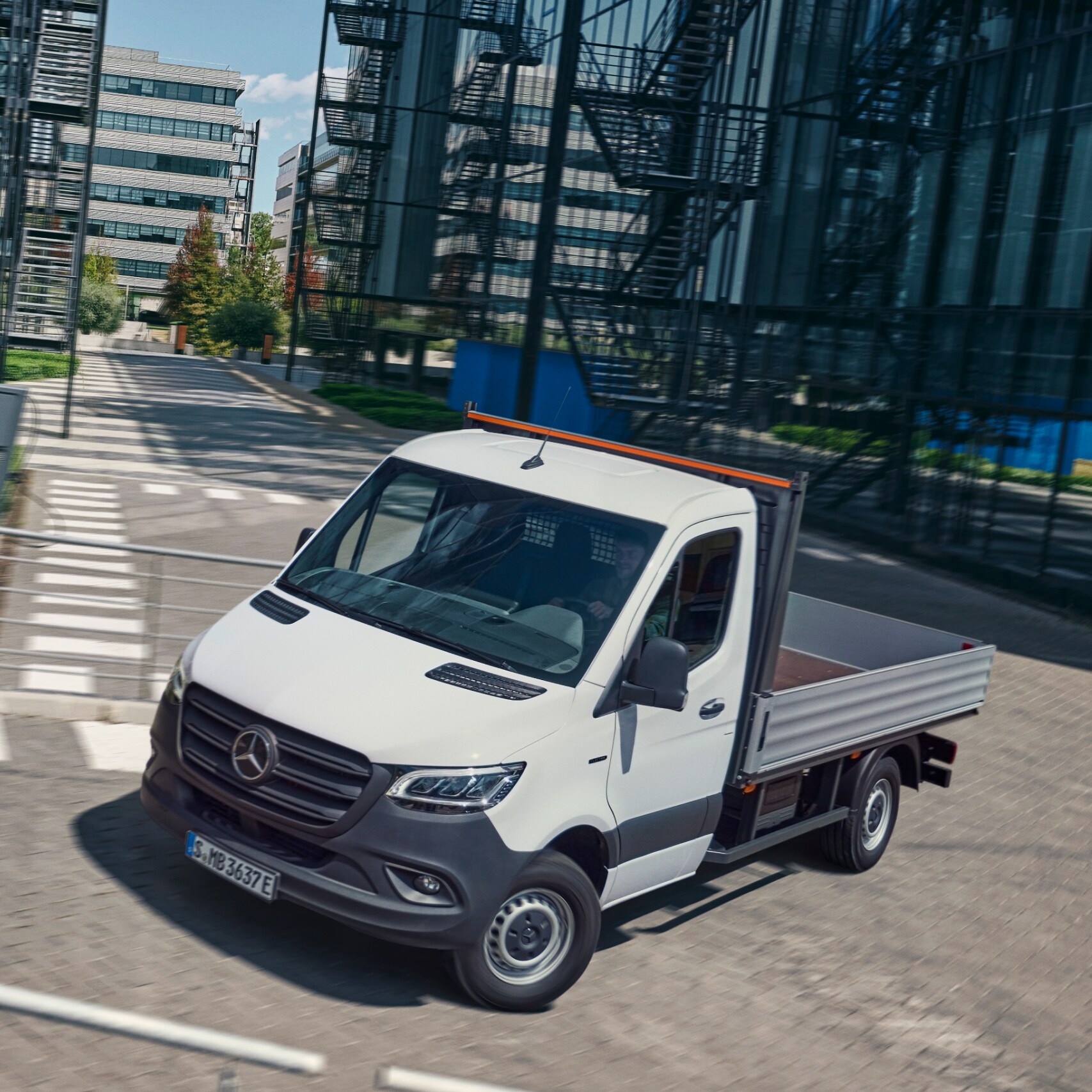 A Mercedes-Benz eSprinter alváz.