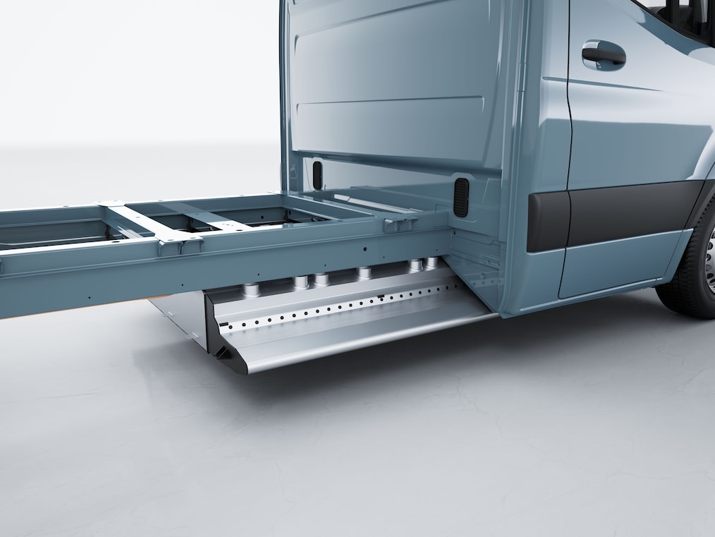 A Mercedes-Benz eSprinter alváz nagyfeszültségű akkumulátora.