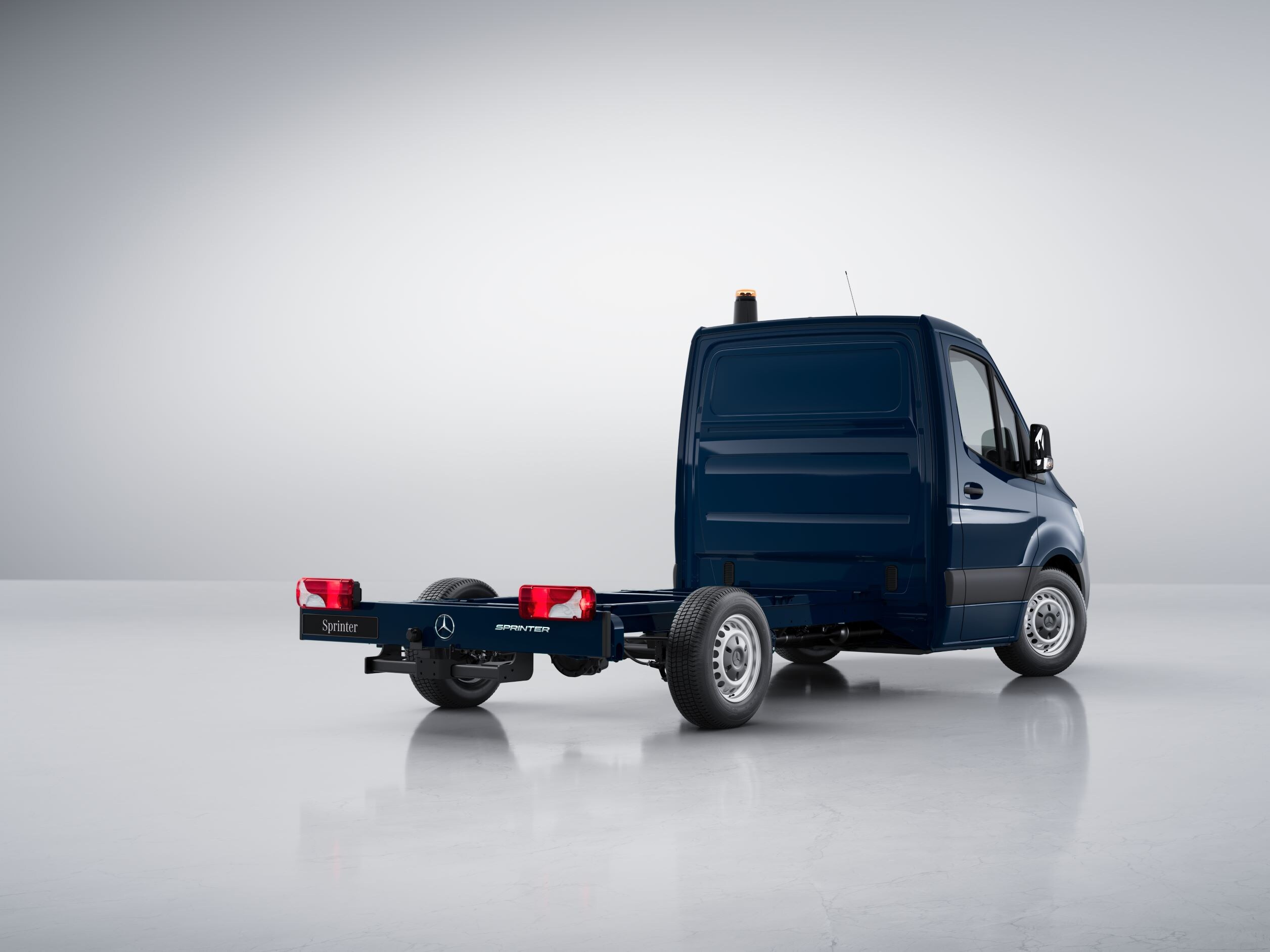 A Mercedes-Benz Sprinter alváz.