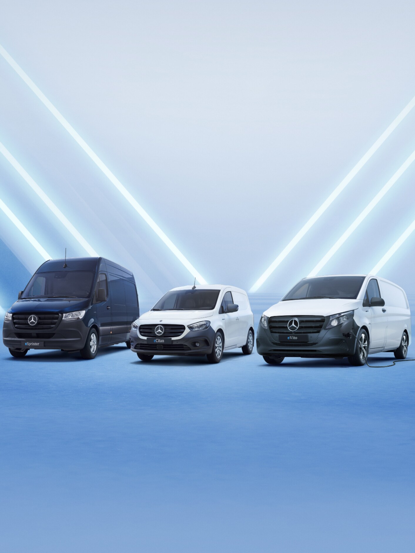 Elektromos kishaszonjárművek, Mercedes-Benz eSprinter, eVito és eCitan.