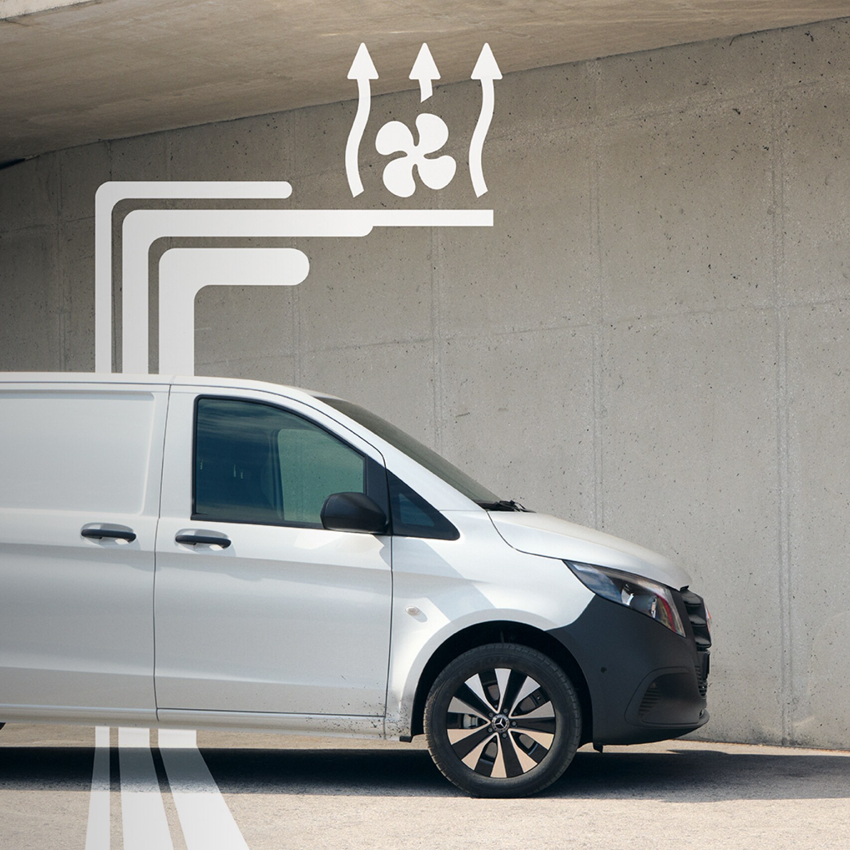 A Mercedes-Benz távoli digitális extrafelszereltségeinek nézete.