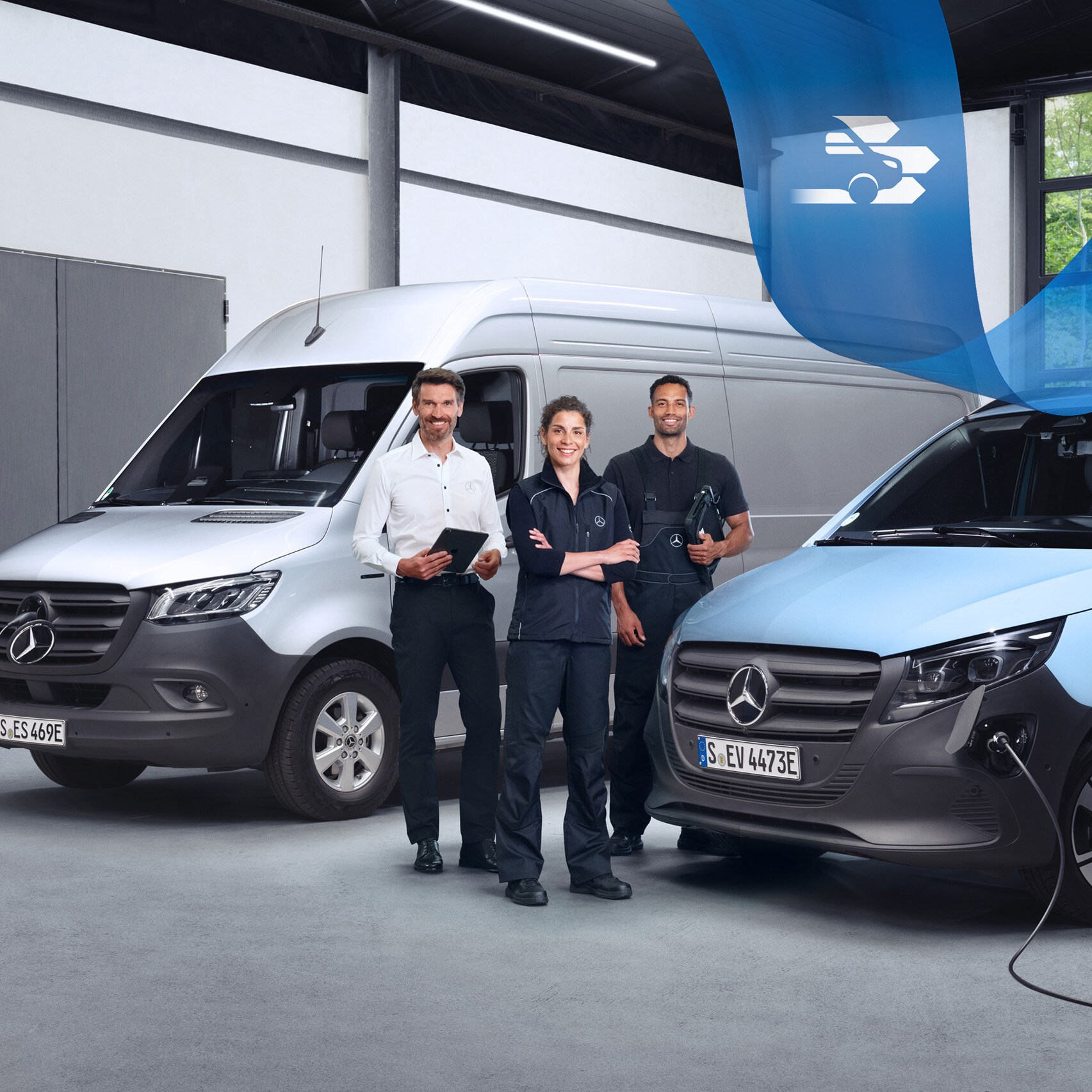 Mercedes elektromos kishaszongépjármű szolgáltatások a fenntartható mobilitásért és a maximális rendelkezésre állásért.